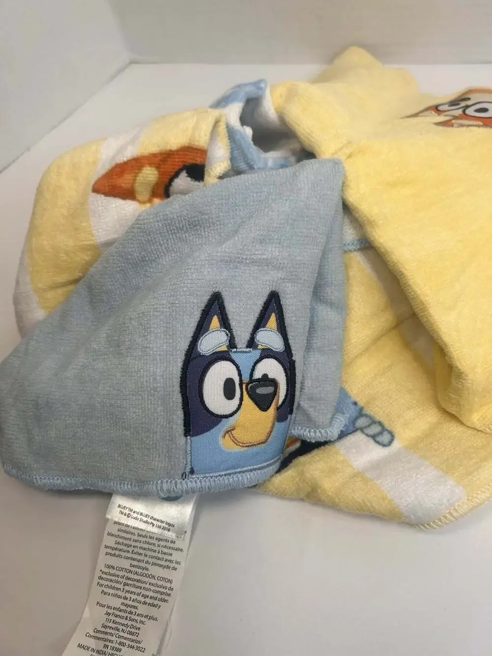 Bluey 5pk Kids Cotton Washcloths